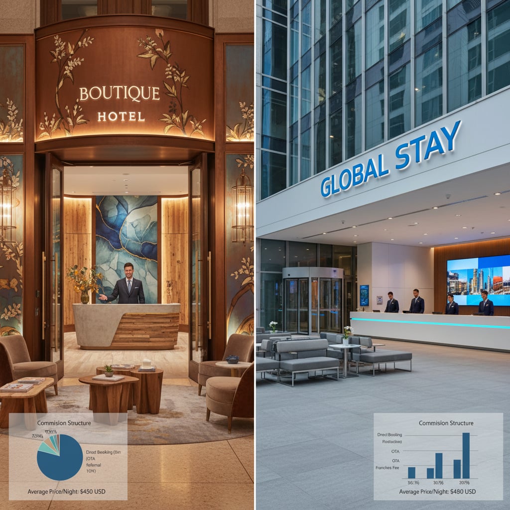 Boutique vs Chain Hotels: Understanding Commission Differences