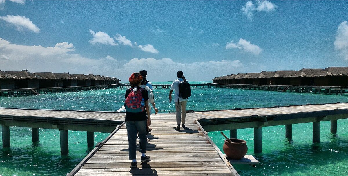 Maldives resort water villas, where hotel B2B rates exclude the per-person Green Tax