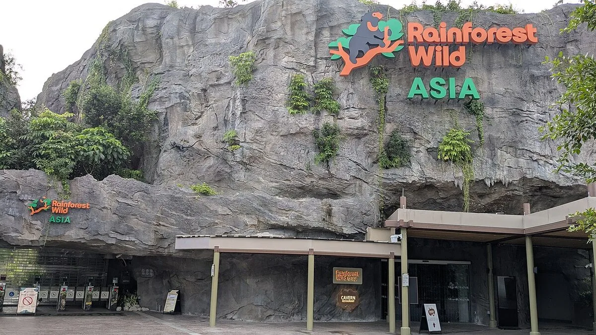 Rainforest Wild ASIA entrance at Mandai, now the WEST zone of Rainforest Wild Adventure