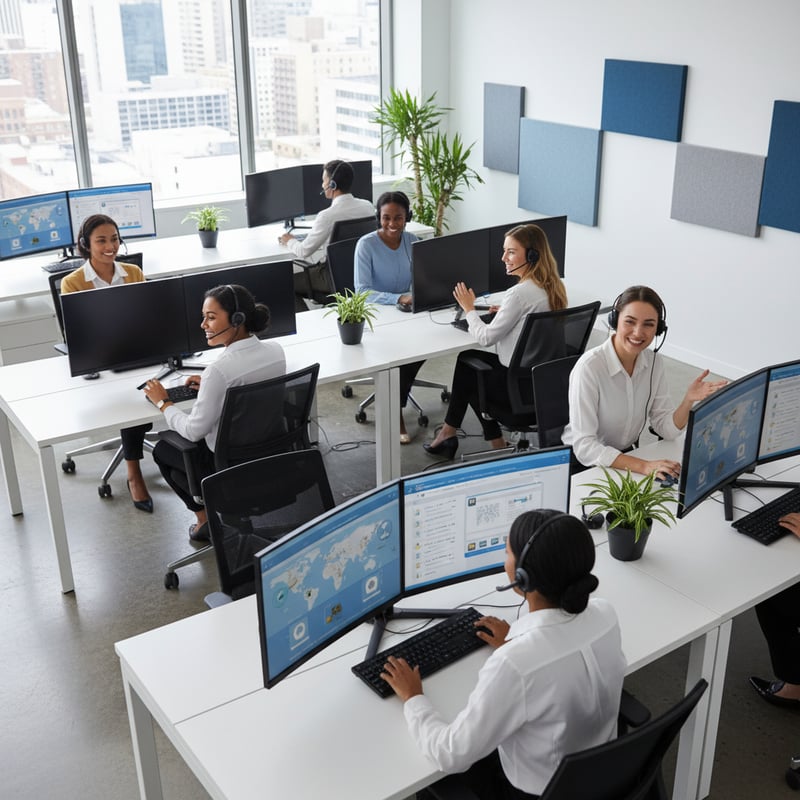 Customer support team assisting travel agents