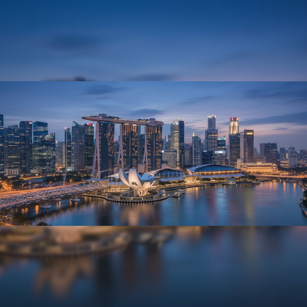 Marina Bay Singapore Skyline