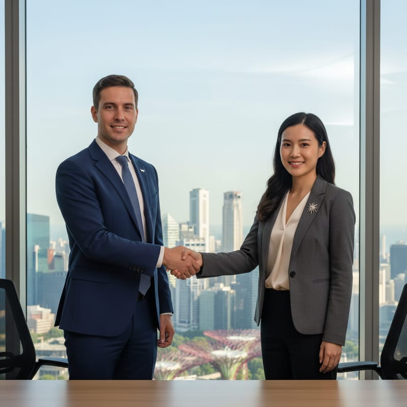 B2B travel partnership between travel agent and DMC Quote Bali representative