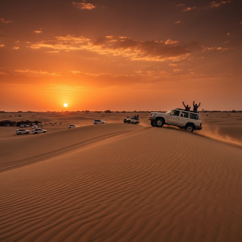Dubai Desert Safari with dune bashing and sunset views - wholesale tour rates for agents