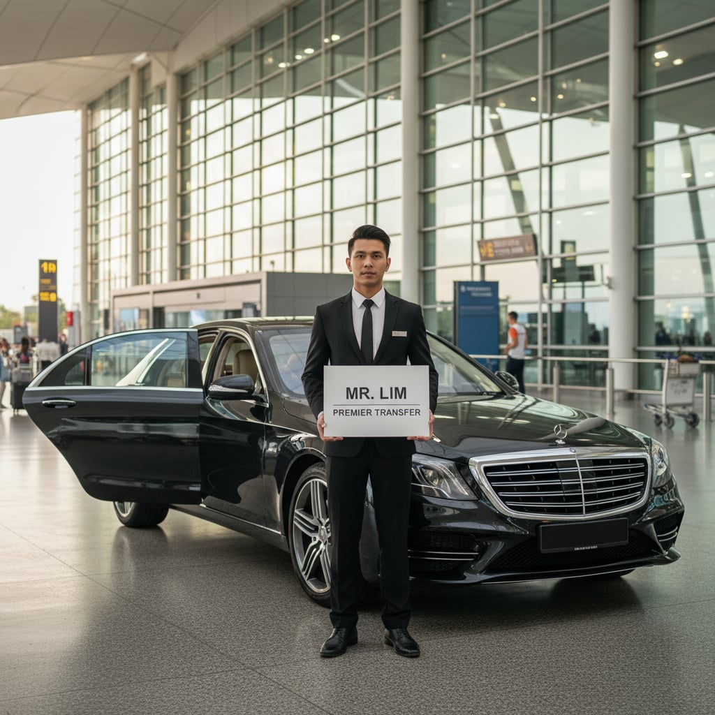 Private airport transfer service at KLIA Kuala Lumpur with professional chauffeur