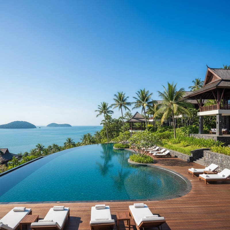 Luxury resort hotel in Langkawi Malaysia with infinity pool - wholesale hotel rates for travel agents