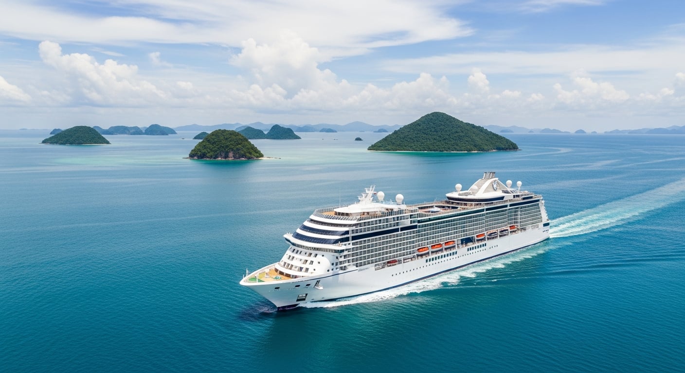 Luxury cruise ship at sea - wholesale B2B booking for travel agents