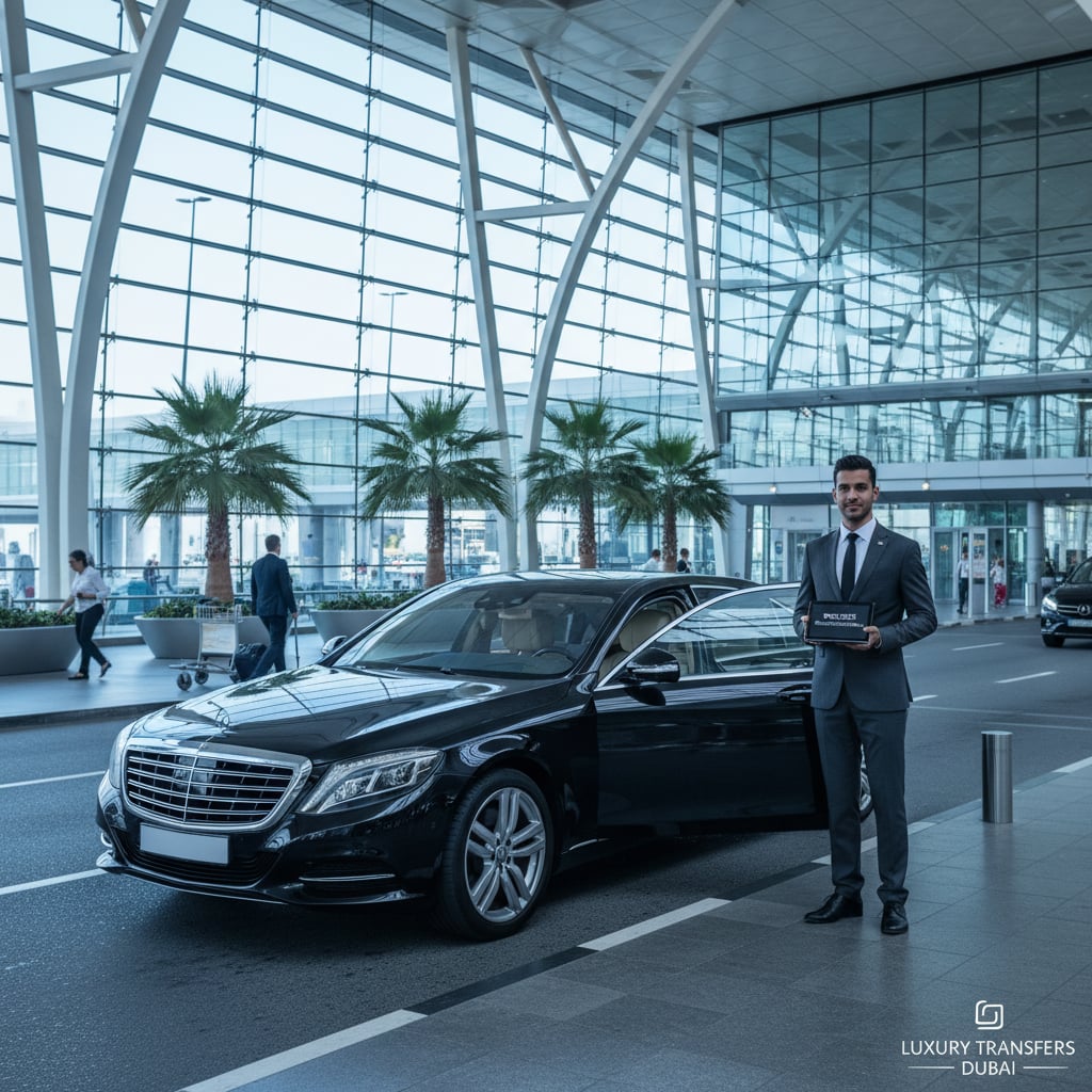 Private airport transfer service at Dubai International Airport DXB
