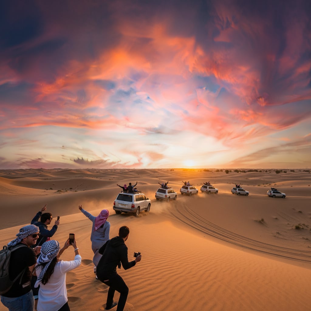 Desert safari experience in Dubai with 4x4 dune bashing - wholesale B2B tour rates