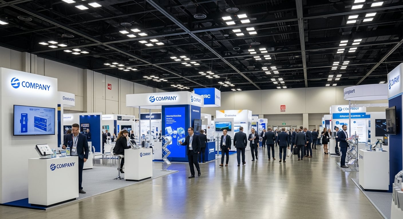 Corporate exhibition and trade show at convention center - MICE B2B services