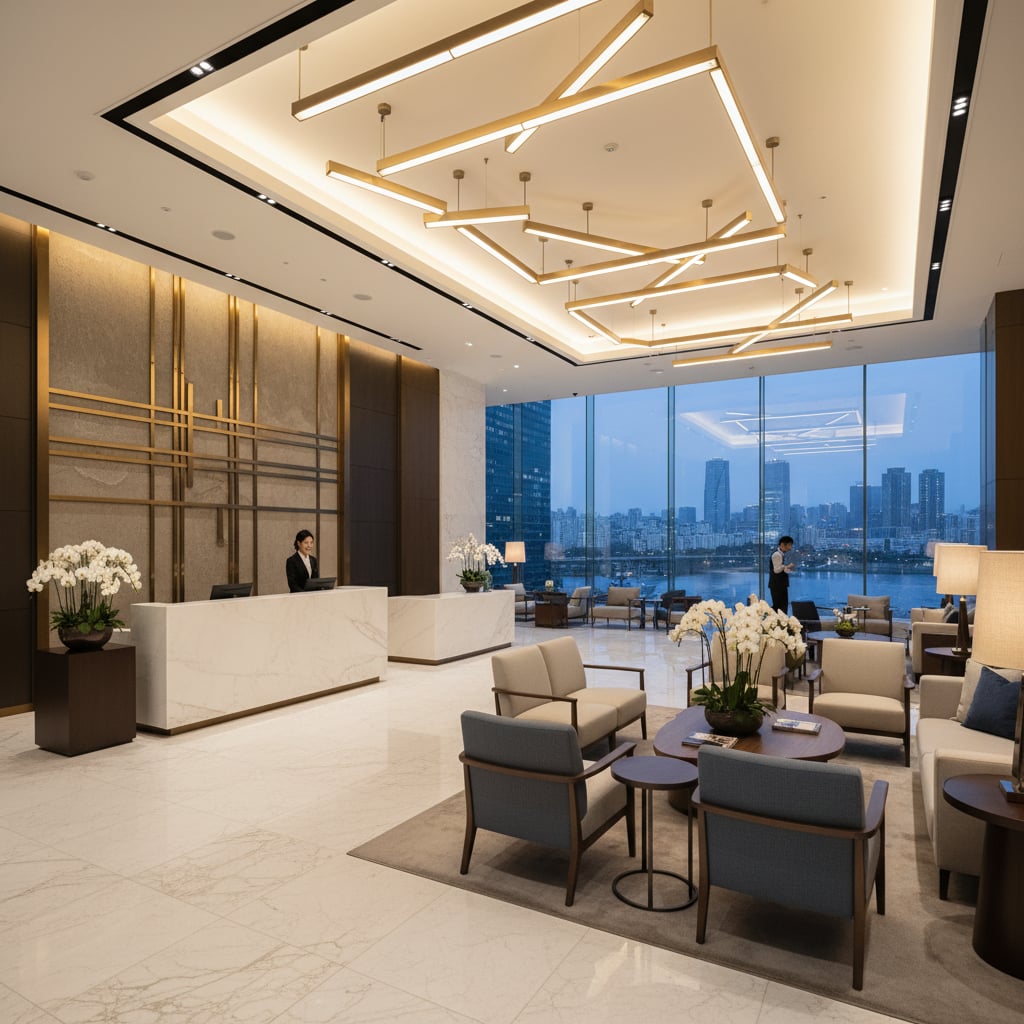 Luxury Seoul hotel lobby - B2B wholesale rates for travel agents