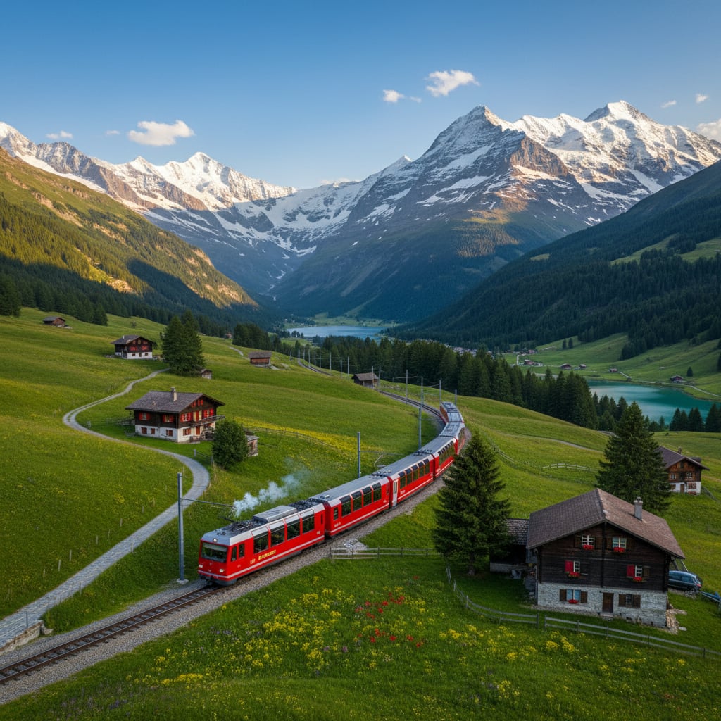 Swiss Alps scenic railway - Europe B2B wholesale travel