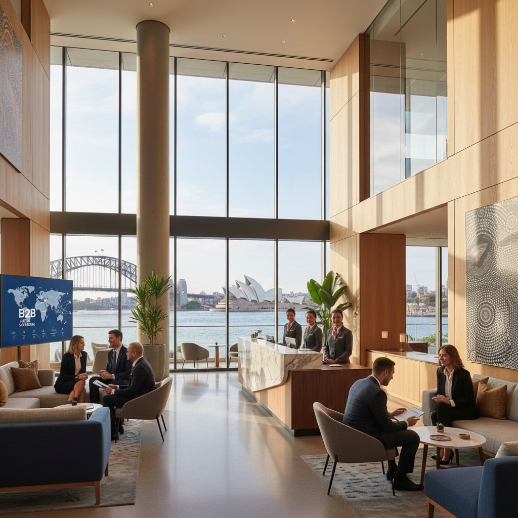 Luxury Sydney hotel lobby - B2B wholesale rates for travel agents