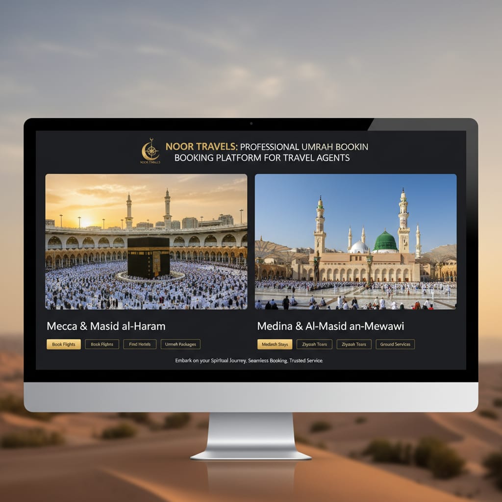 B2B Umrah Travel Portal - Wholesale Umrah Packages and Mecca Medina Hotels for Travel Agents